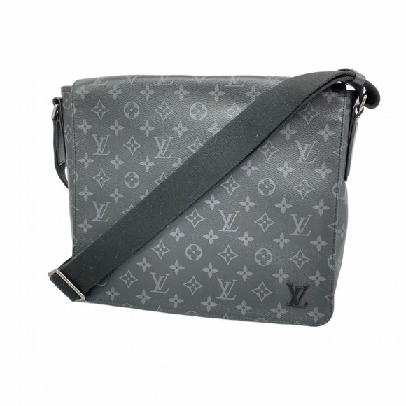 Louis Vuitton Shoulder Bag Monogram Eclipse District MM NV2 M45271 Black  Men's
